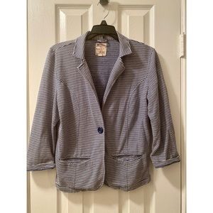 Women’s TULLE Size Medium Navy & White Blazer